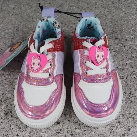 Sneakers Colorful Gabby's Dollhouse Toddler Girl Slip-On Shoes - Picture 3 of 13